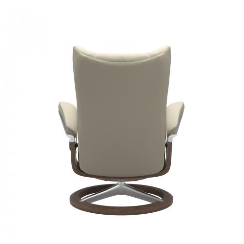 Stressless Wing (L) Signature Base Recliner with Ottoman