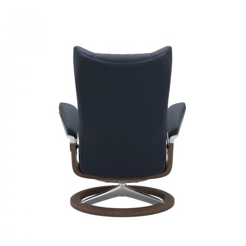Stressless Wing (L) Signature Base Recliner with Ottoman