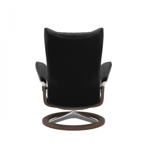 Stressless Wing (L) Signature Base Recliner with Ottoman