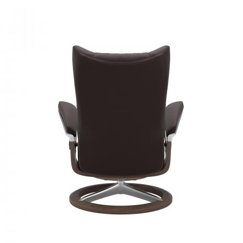 Stressless Wing (L) Signature Base Recliner with Ottoman