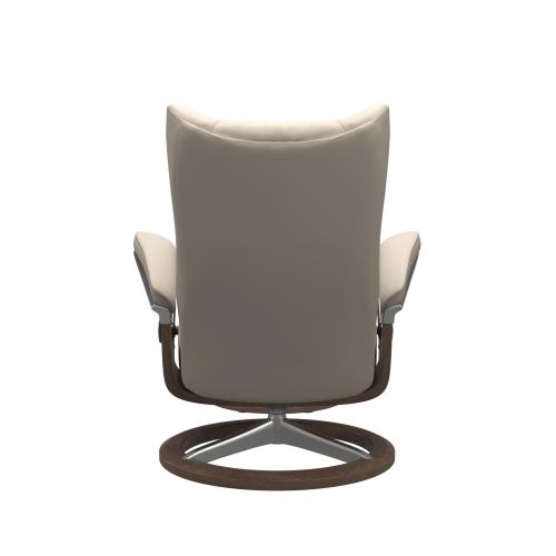 Stressless Wing (L) Signature Base Recliner with Ottoman