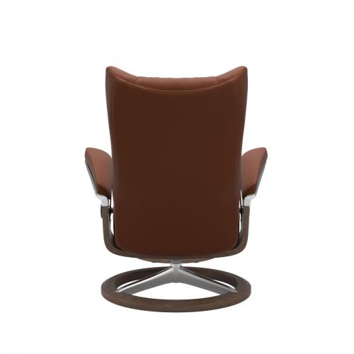 Stressless Wing (L) Signature Base Recliner with Ottoman
