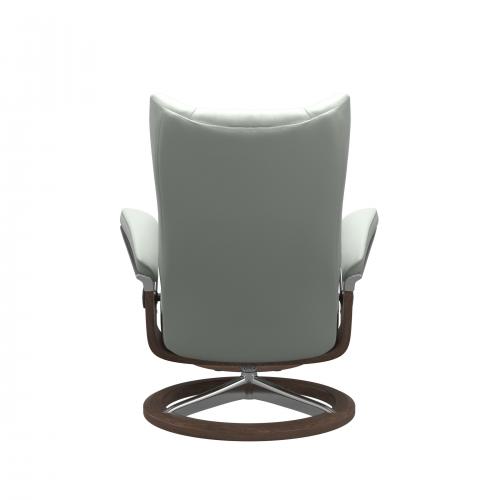 Stressless Wing (L) Signature Base Recliner with Ottoman