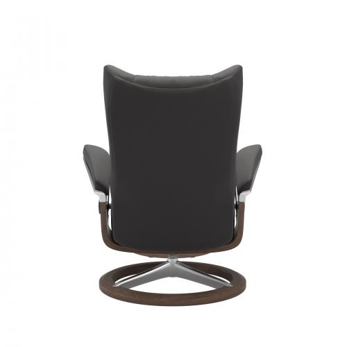 Stressless Wing (L) Signature Base Recliner with Ottoman