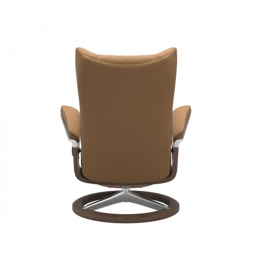 Stressless Wing (L) Signature Base Recliner with Ottoman