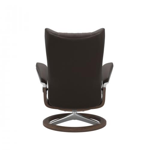 Stressless Wing (L) Signature Base Recliner with Ottoman