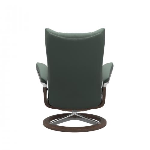 Stressless Wing (L) Signature Base Recliner with Ottoman