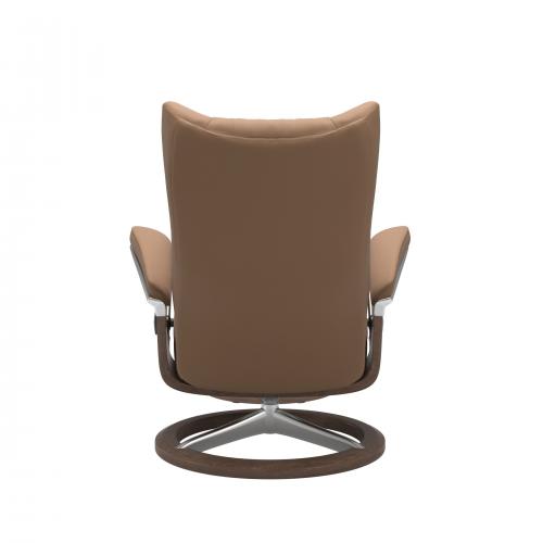 Stressless Wing (L) Signature Base Recliner with Ottoman
