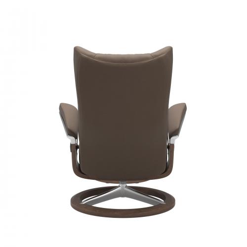 Stressless Wing (L) Signature Base Recliner with Ottoman