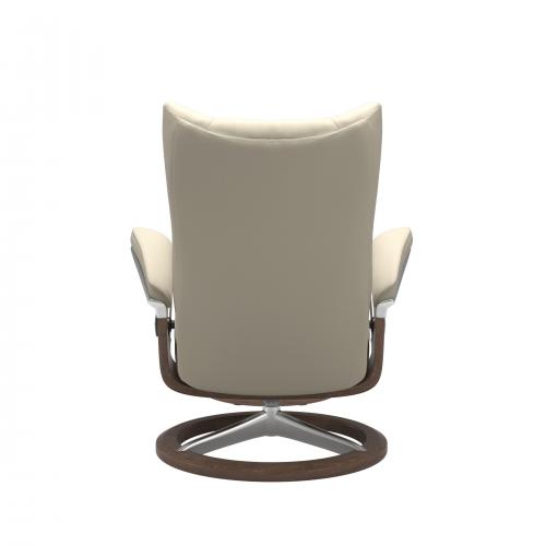 Stressless Wing (L) Signature Base Recliner with Ottoman
