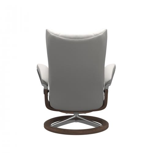 Stressless Wing (L) Signature Base Recliner with Ottoman