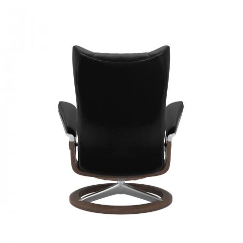 Stressless Wing (L) Signature Base Recliner with Ottoman