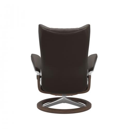 Stressless Wing (L) Signature Base Recliner with Ottoman