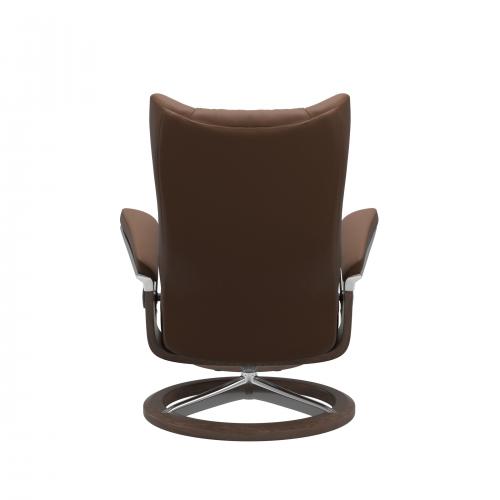 Stressless Wing (L) Signature Base Recliner with Ottoman