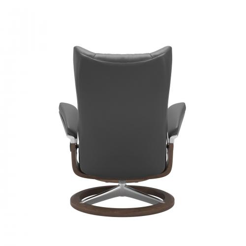 Stressless Wing (L) Signature Base Recliner with Ottoman