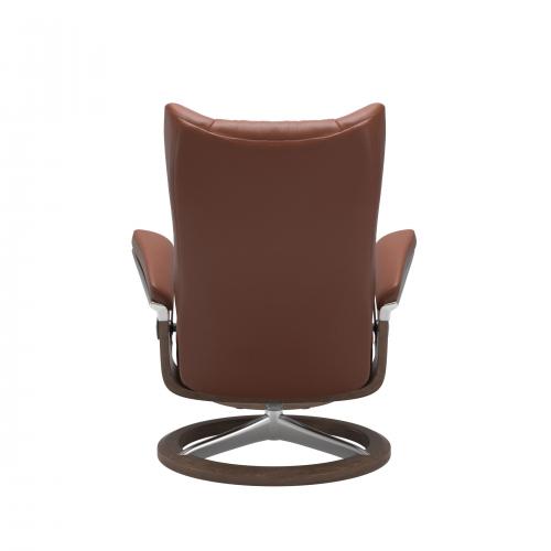 Stressless Wing (L) Signature Base Recliner with Ottoman