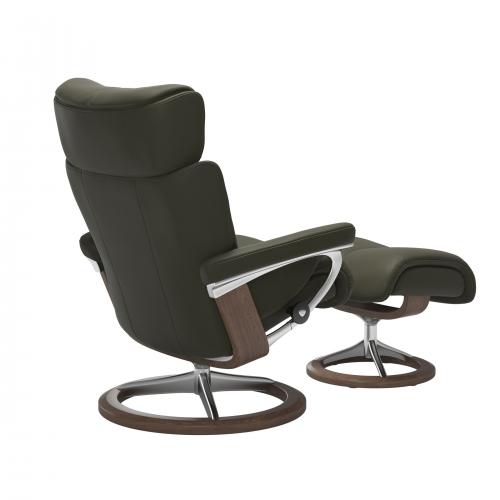 Stressless Magic (M) Signature Base Recliner with Ottoman