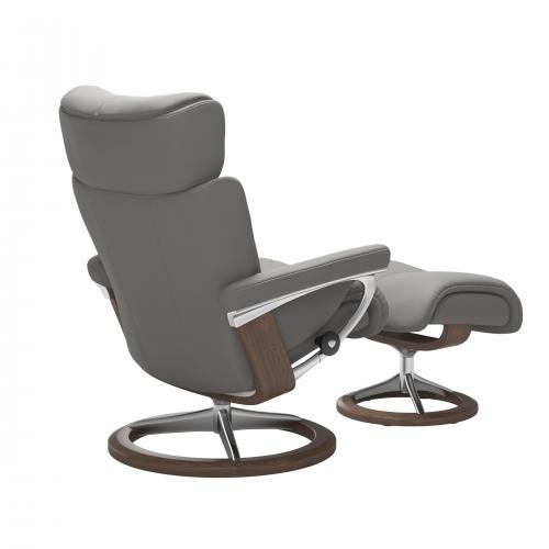 Stressless Magic (M) Signature Base Recliner with Ottoman