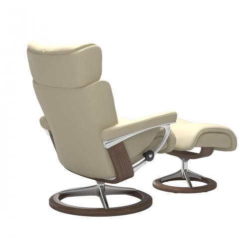 Stressless Magic (M) Signature Base Recliner with Ottoman