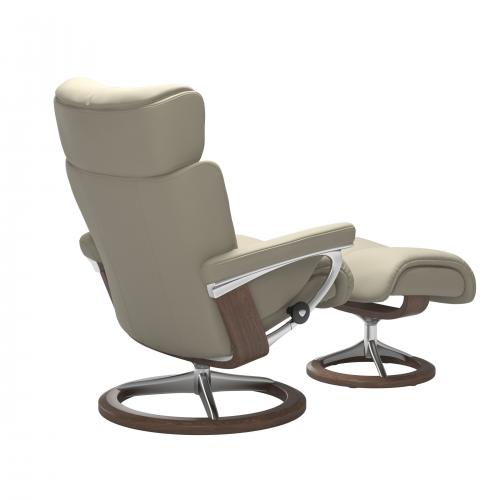 Stressless Magic (M) Signature Base Recliner with Ottoman