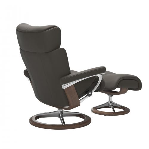 Stressless Magic (M) Signature Base Recliner with Ottoman