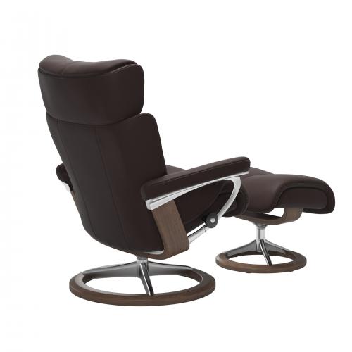 Stressless Magic (M) Signature Base Recliner with Ottoman