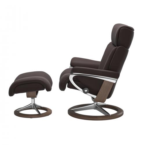 Stressless Magic (M) Signature Base Recliner with Ottoman