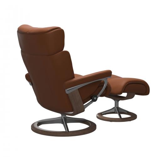 Stressless Magic (M) Signature Base Recliner with Ottoman
