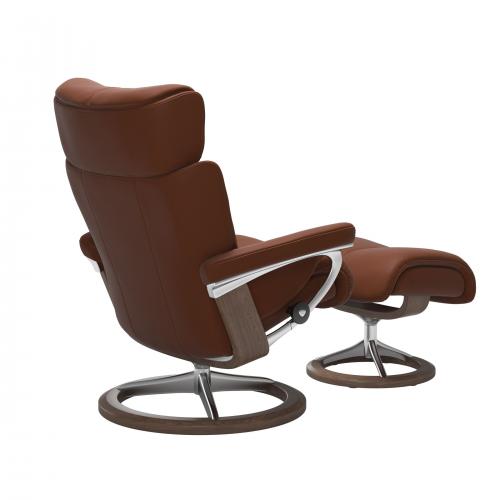 Stressless Magic (M) Signature Base Recliner with Ottoman