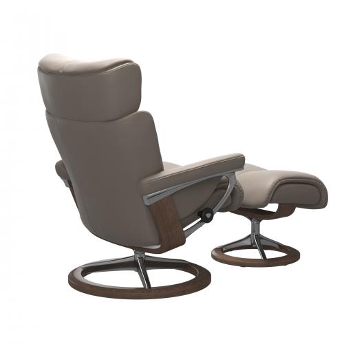 Stressless Magic (M) Signature Base Recliner with Ottoman