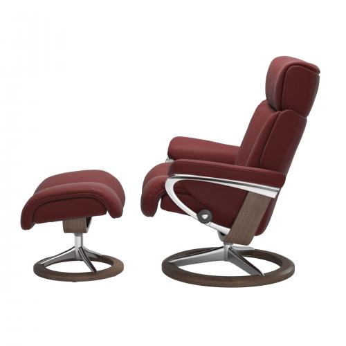 Stressless Magic (M) Signature Base Recliner with Ottoman
