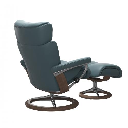 Stressless Magic (M) Signature Base Recliner with Ottoman