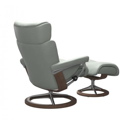 Stressless Magic (M) Signature Base Recliner with Ottoman