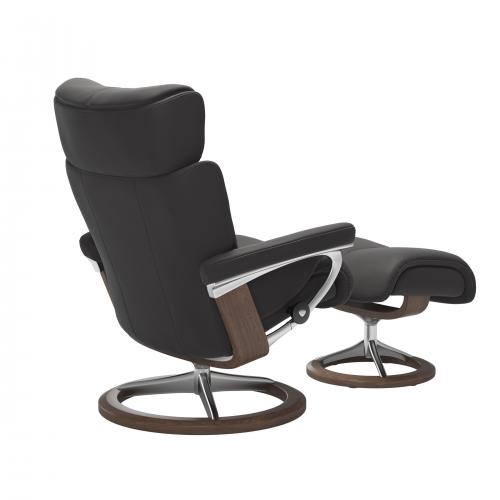 Stressless Magic (M) Signature Base Recliner with Ottoman