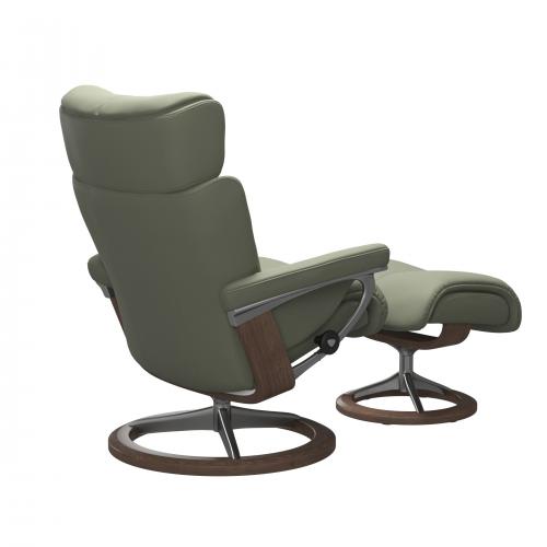Stressless Magic (M) Signature Base Recliner with Ottoman