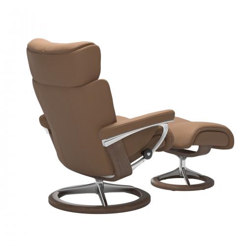 Stressless Magic (M) Signature Base Recliner with Ottoman