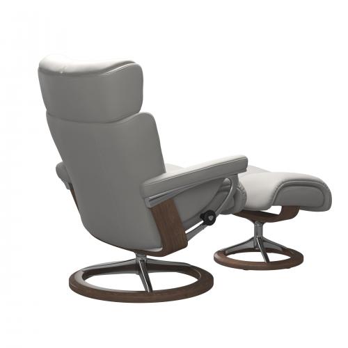 Stressless Magic (M) Signature Base Recliner with Ottoman