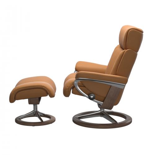 Stressless Magic (M) Signature Base Recliner with Ottoman