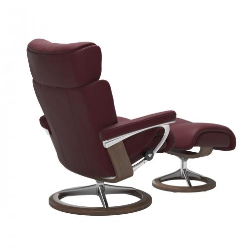 Stressless Magic (M) Signature Base Recliner with Ottoman