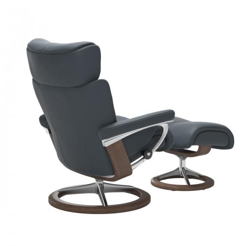 Stressless Magic (M) Signature Base Recliner with Ottoman