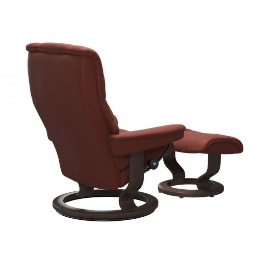 Stressless Mayfair (M) Classic Base Recliner with Ottoman