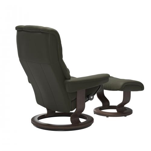 Stressless Mayfair (M) Classic Base Recliner with Ottoman