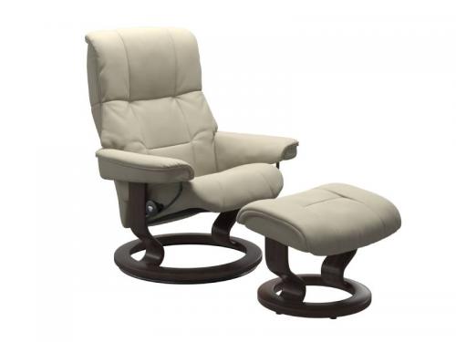 Stressless Mayfair (M) Classic Base Recliner with Ottoman