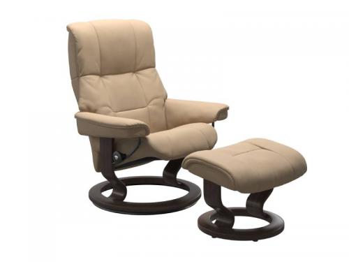 Stressless Mayfair (M) Classic Base Recliner with Ottoman