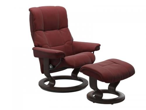 Stressless Mayfair (M) Classic Base Recliner with Ottoman