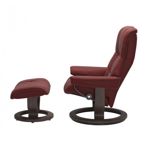 Stressless Mayfair (M) Classic Base Recliner with Ottoman