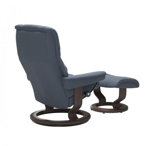 Stressless Mayfair (M) Classic Base Recliner with Ottoman