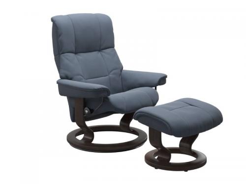 Stressless Mayfair (M) Classic Base Recliner with Ottoman
