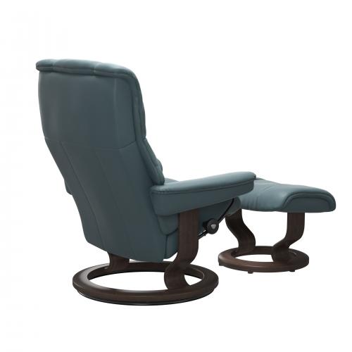 Stressless Mayfair (M) Classic Base Recliner with Ottoman