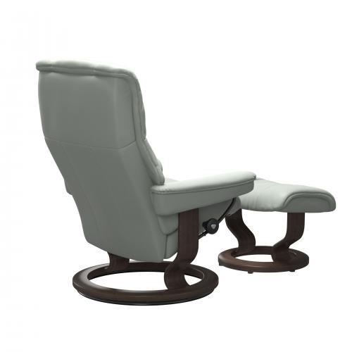 Stressless Mayfair (M) Classic Base Recliner with Ottoman
